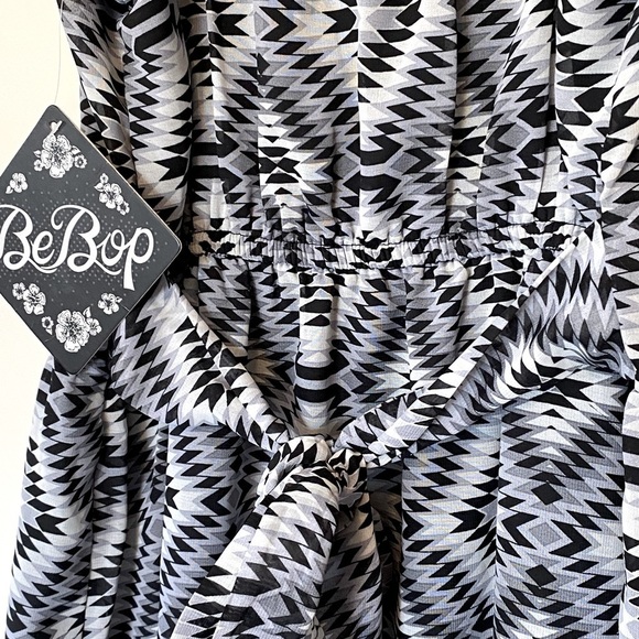 BEBOP spaghetti strap grey black chiffon dress med - Picture 5 of 9